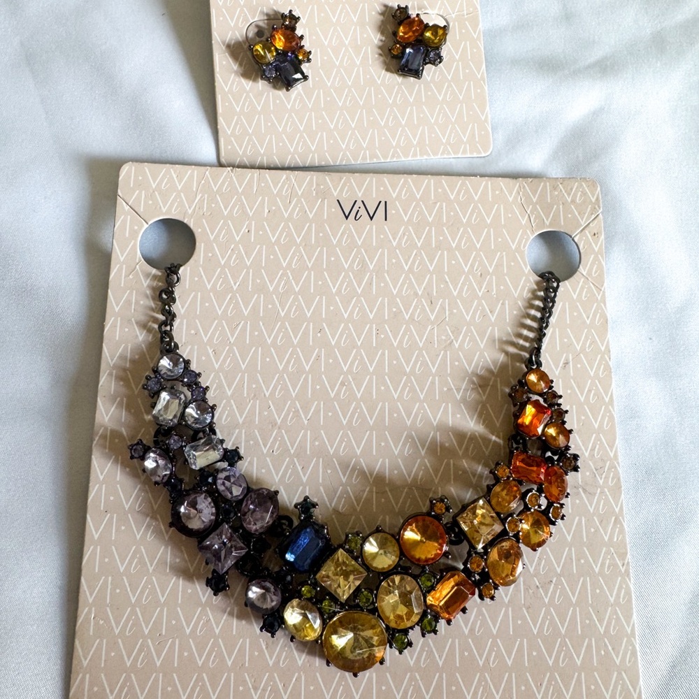 ViVI Orange and Yellow Necklace
